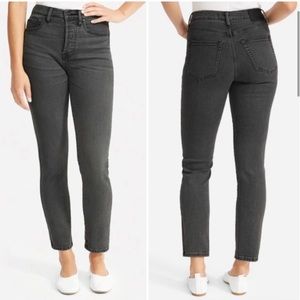 Everlane Black High-Rise Straight Leg Jean Size 26